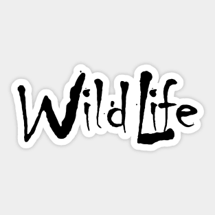 WildLife Black Sticker